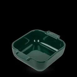 Plat De Cuisson*PEUGEOT Plat à Four Carré en Céramique Appolia 18 cm Vert Forêt