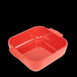 Plat De Cuisson*PEUGEOT Plat à Four Carré en Céramique Appolia 21 cm Rouge