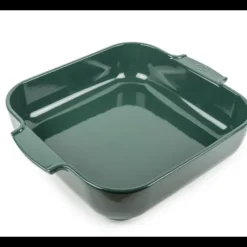 Plat De Cuisson*PEUGEOT Plat à Four Carré en Céramique Appolia 36 cm Vert Forêt