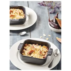 Plat De Cuisson*PEUGEOT Plat à Four Carré en Céramique Appolia 18 cm Ecru