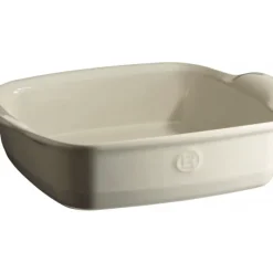 Plat De Cuisson*EMILE HENRY Plat à Four Carré en Céramique 28 x 24 cm Argile
