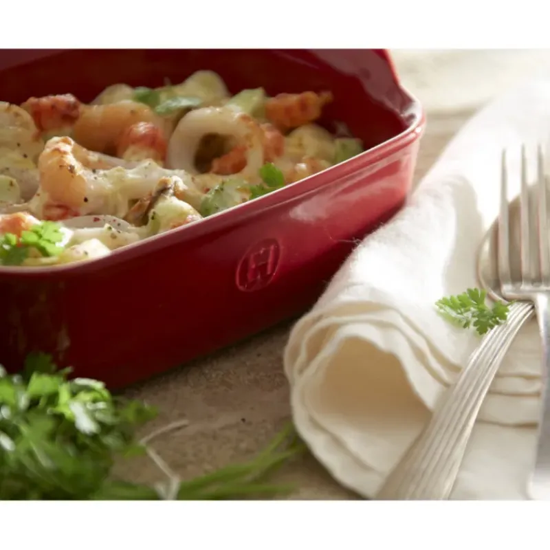 Plat De Cuisson*EMILE HENRY Plat à Four Individuel en Céramique Provence 22 x 14,5 cm