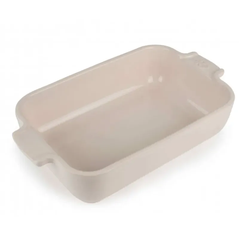 Plat De Cuisson*PEUGEOT Plat à Four Rectangulaire en Céramique Appolia 22 cm Ecru