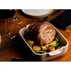 Plat De Cuisson*PEUGEOT Plat à Four Rectangulaire en Céramique Appolia 40 cm Ecru