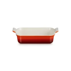 Plat De Cuisson*LE CREUSET Plat Rectangulaire Céramique 26 cm Cerise