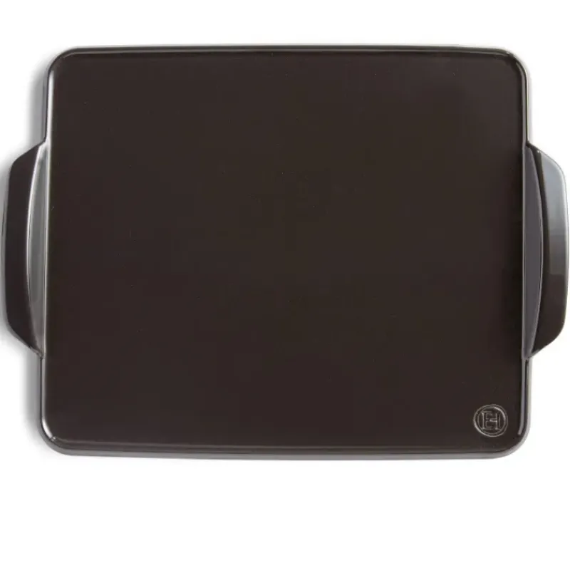 Plaques De Cuisson|Plat De Cuisson*EMILE HENRY Plat Rectangulaire en Céramique 42.5x31.5 cm Fusain