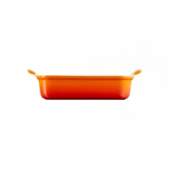 Plat De Cuisson*LE CREUSET Plat Rectangulaire Héritage en Céramique 26 cm Volcanique Tradition