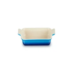 Plat De Cuisson*LE CREUSET Plat Rectangulaire Héritage en Céramique 32 cm Azur Tradition