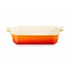 Plat De Cuisson*LE CREUSET Plat Rectangulaire Héritage en Céramique 32 cm Volcanique Tradition