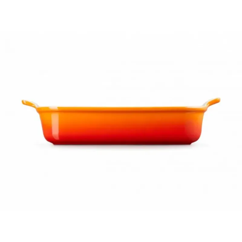 Plat De Cuisson*LE CREUSET Plat Rectangulaire Héritage en Céramique 32 cm Volcanique Tradition