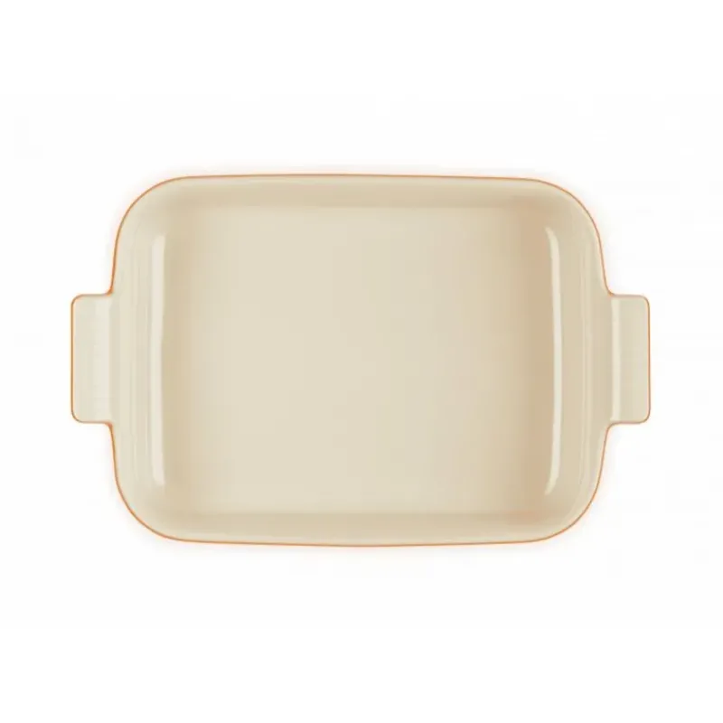 Plat De Cuisson*LE CREUSET Plat Rectangulaire Héritage en Céramique 19 cm Volcanique Tradition