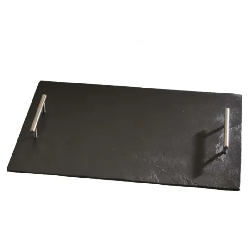 Servir, Présenter*LEBRUN Plateau ardoise poignées métal par (38x28cm)