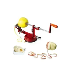 Eplucheurs, Dénoyauteur*La Bonne Graine Pèle-pommes Rouge à ventouse