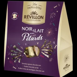 Chocolats À Offrir*REVILLON Pochette Papillote Chocolat Noir et au Lait avec Pétards 300 g Révillon