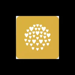 Ustensiles Décor Gâteau*SILIKOMART Pochoir Silicone Cœur Ø 10 x H 0,1 cm (x2)