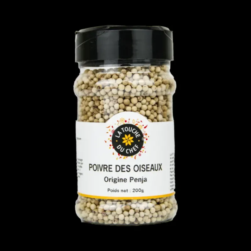 Poivre*LA TOUCHE DU CHEF Poivre Blanc Penja des Oiseaux 200 g