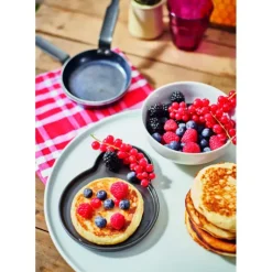 Poêles*DE BUYER Poêle à Blinis Tôle Bleue Ø 12 cm Blue Carbon