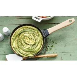 Poêles*STAUB Poêle en Fonte Noir 26 cm Manche Bois