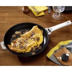 Poêles*CRISTEL Poêle Mutine Ø 24 cm Manche Amovible Anti-Adhésive Inox