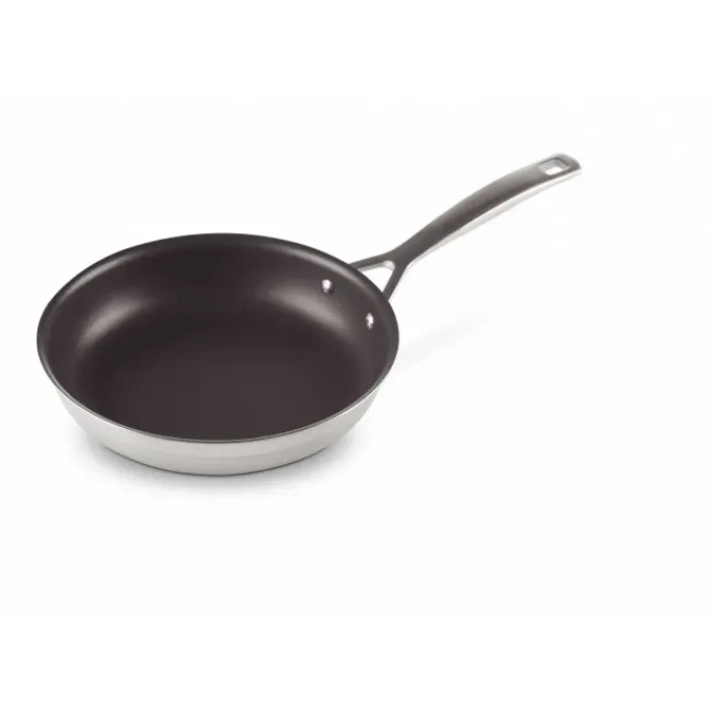 Poêles*LE CREUSET Poêle Profonde en Inox Anti-Adhésif 24 cm