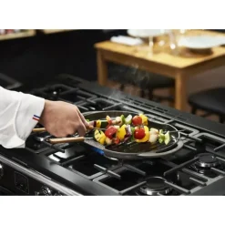 Grills|Poêles*CHASSEUR Poêle-gril en Fonte rectangulaire 28 x 24 cm Rouge