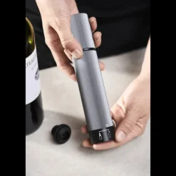 Accessoires Vin*PEUGEOT Pompe à Vin et Champagne Double Manuelle Acier Line