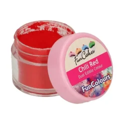 Colorants Alimentaires*FUNCAKES Poudre comestible Rouge piment 1,5 g