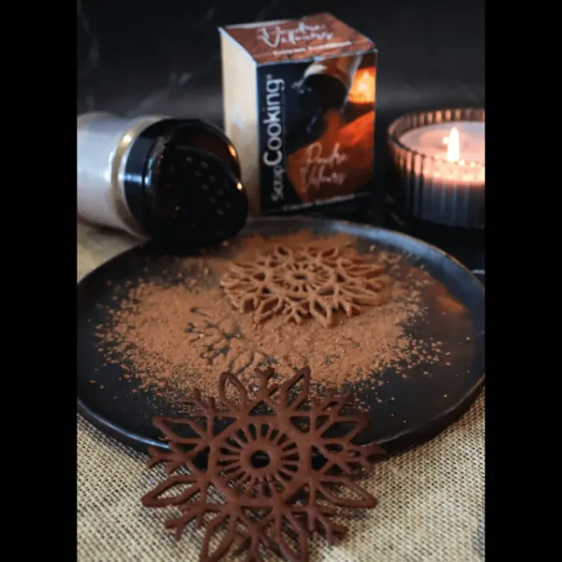 Colorants Alimentaires|Décoration Comestible*SCRAPCOOKING Poudre Velours Cacao Scintillant 80 g