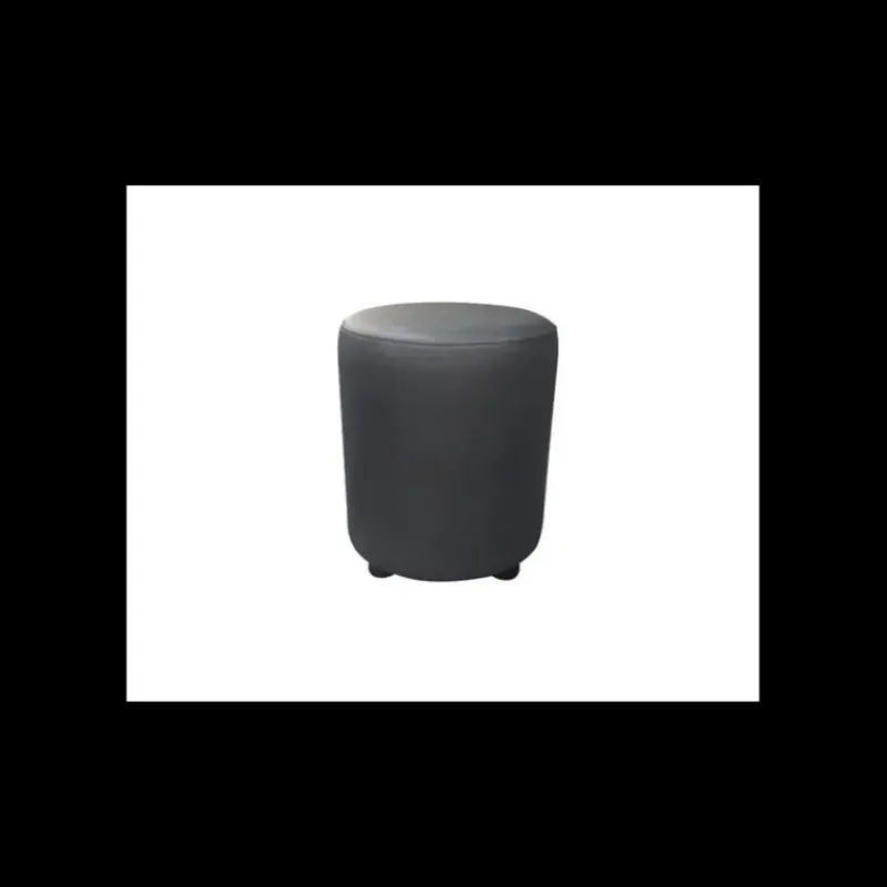 Mobilier Restaurant*2IMAHL Pouf Rond en Simili Cuir Eléphant Lisbonne