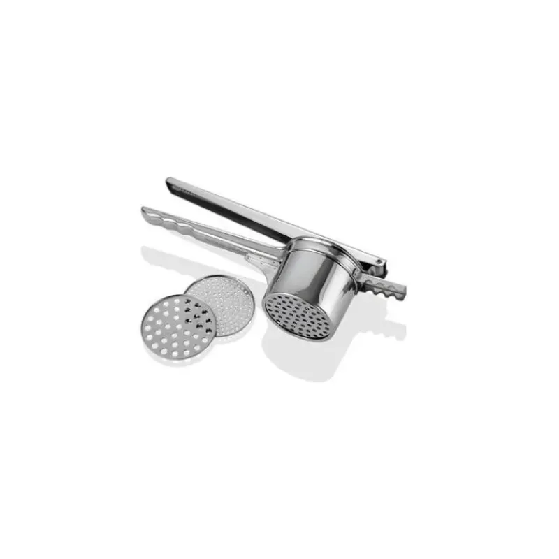 Presse Purée Et Moulin Légumes*TELLIER Presse Purée à levier inox 3 grilles