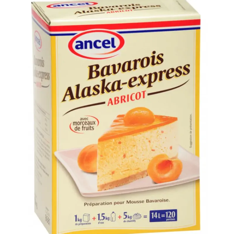 Préparation Pâtisserie*ANCEL Préparation bavarois Alaska-Express Abricot 1 kg