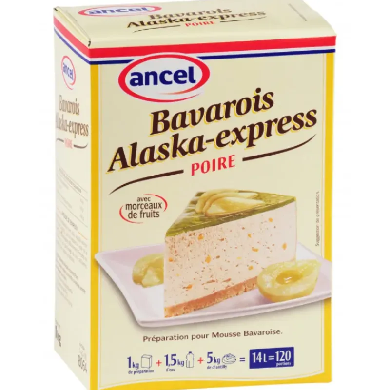 Préparation Pâtisserie*ANCEL Préparation bavarois Alaska-Express Poire 1 kg