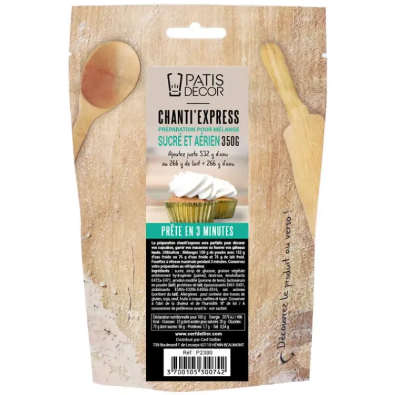 Préparation Pâtisserie*PATISDECOR Préparation Chanti’Express 350 g Patisdécor