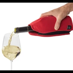 Accessoires Vin*PEUGEOT Rafraîchisseur de Bouteille Frizz Extensible Rouge