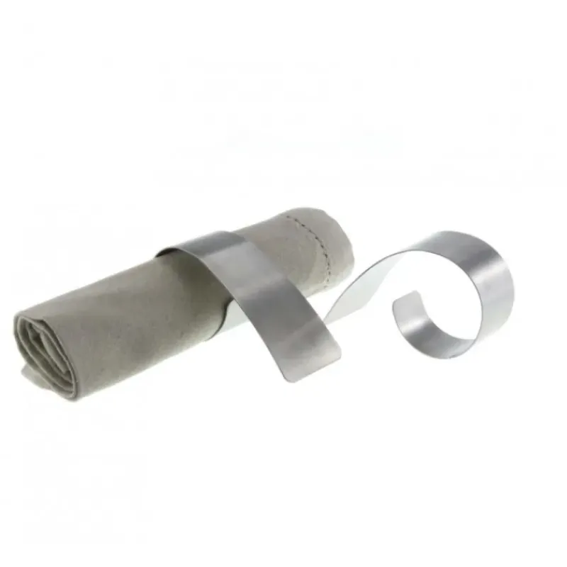 Servir, Présenter*LEBRUN Rond de serviette inox Arabesque diamètre 4cm par (x4)