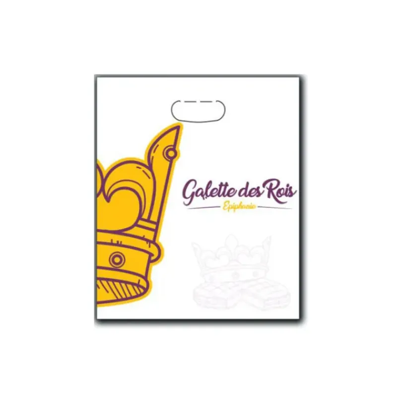 Emballage Alimentaire*CUISINEADDICT Sac à Galette Ingraissable 26x31cm Motif Couronne x100