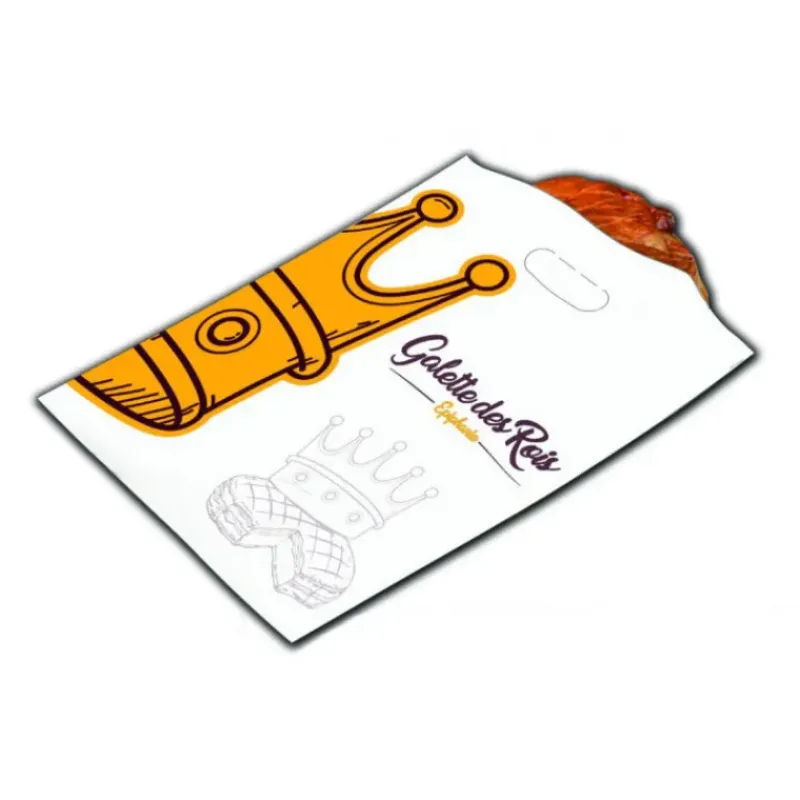 Emballage Alimentaire*CUISINEADDICT Sac à Galette Ingraissable 26x31cm Motif Couronne x100