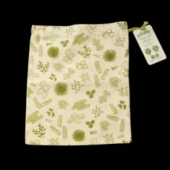 Sac En Tissu*PEBBLY Sac à Vrac Coton Bio Vert 25 x 30 cm