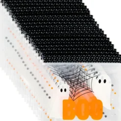 Emballage Alimentaire*WILTON Sachet Bonbon Fantômes Boo 20 x 17 cm (x20)