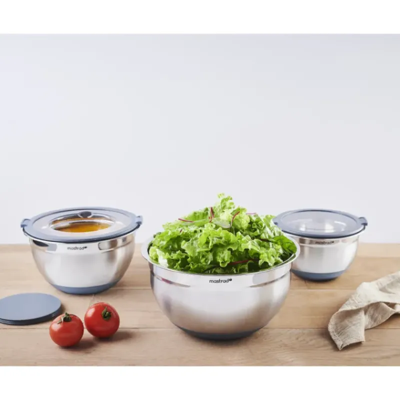 Servir, Présenter|Bassines De Cuisine*MASTRAD Saladiers Inox (x3)