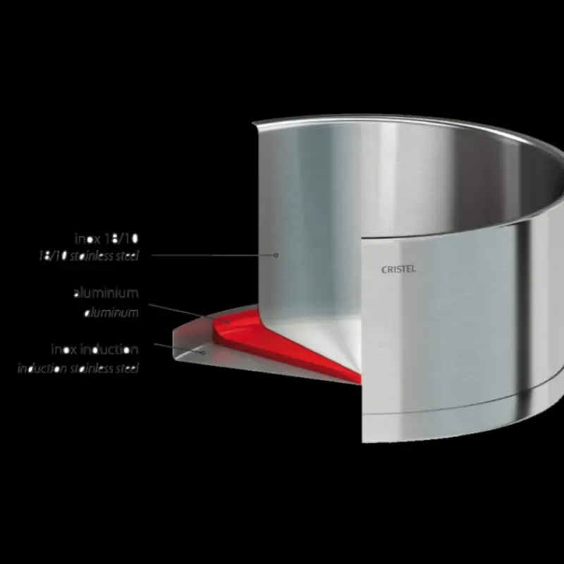 Sauteuses*CRISTEL Sauteuse Ø 24 cm Strate Amovible Inox