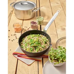 Sauteuses*DE BUYER Sauteuse Bombée Anti Adhésive Ø 24 cm Choc Intense