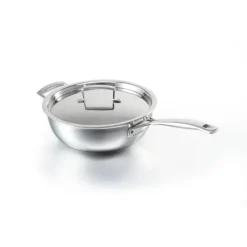 Sauteuses*LE CREUSET Sauteuse du chef inox 24 cm avec couvercle