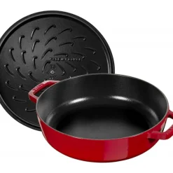 Sauteuses*STAUB Sauteuse en Fonte Chistera 24 cm Rouge Cerise
