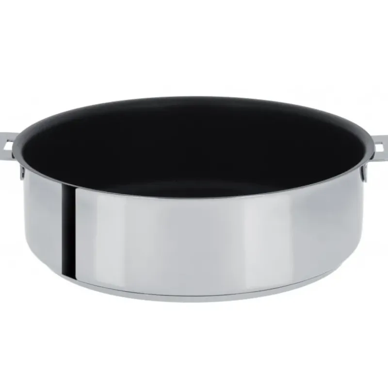Sauteuses*CRISTEL Sauteuse Mutine Ø 22 cm Manche Amovible Anti-Adhésive Inox