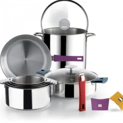 Sauteuses*CRISTEL Sauteuse Mutine Ø 22 cm Manche Amovible Anti-Adhésive Inox