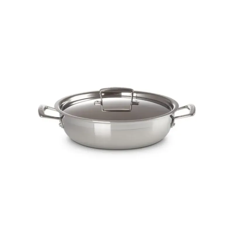 Sauteuses*LE CREUSET Sauteuse Provençale en Inox et Couvercle 30 cm