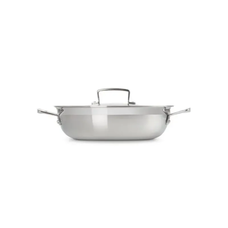 Sauteuses*LE CREUSET Sauteuse Provençale en Inox et Couvercle 30 cm