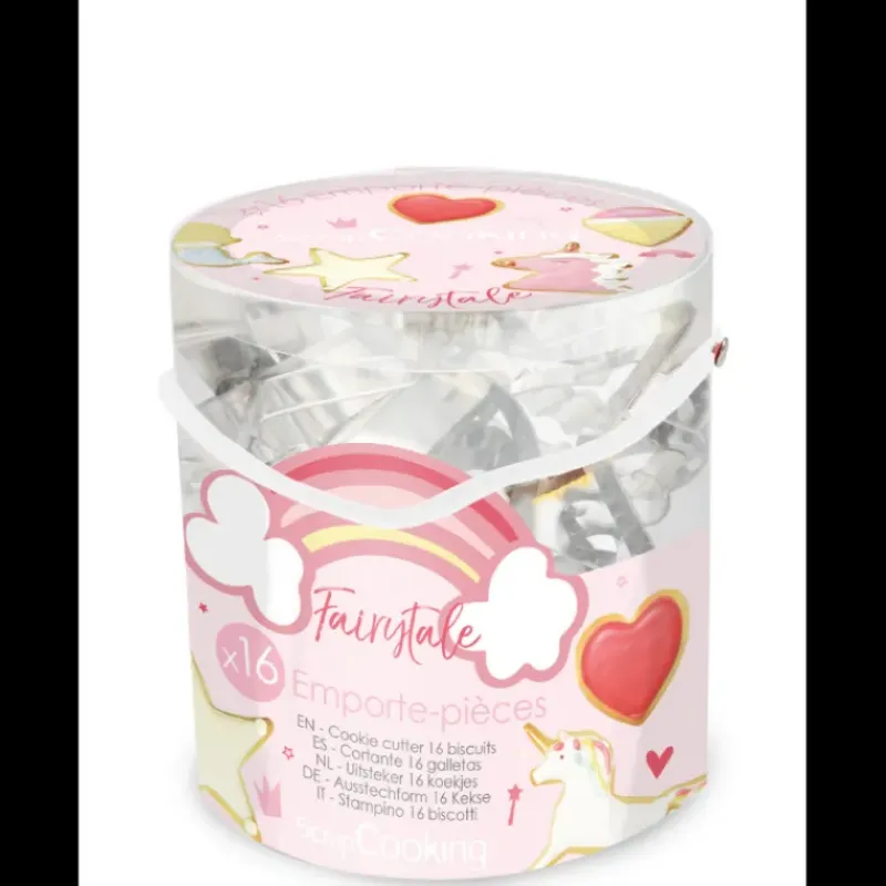 Emporte Pièce - Découpoir Pâtisserie*SCRAPCOOKING Seau 16 Emporte-Pièces Thème Licorne Fairytale