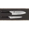 Couteau Santoku|Couteau Japonais*KAI Set Couteau Santoku et Couteau Universel Shun Classic Damas